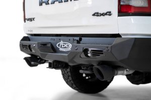 Ram 1500 TRX Bumper - Rear - Addictive Desert Designs - Bomber - Hammer Black - `21-`27